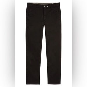 RAG & BONE Loopback Chino Pants Black Coffee Brown Fit 2 Mid-Rise Men's 33x30